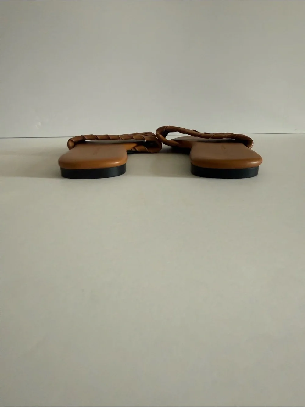 Yosi Samra Braided Slide Sandals in Tan Brown size 7